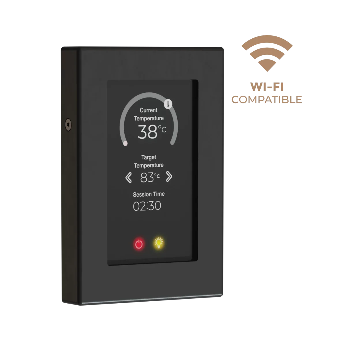 SAWO Sense Wi-Fi touch control panel in black