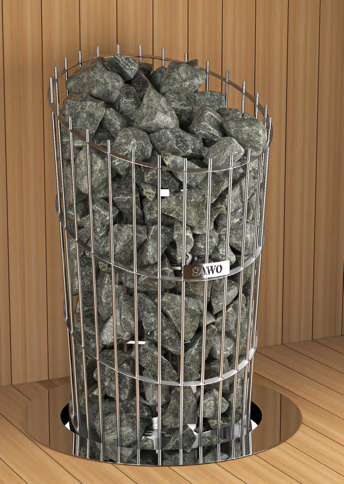 SAWO Phoenix open-tube tower heater, floor standing
