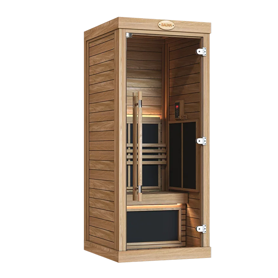 SAWO Infrared Sauna Room 0908-IR-D, 1-person cabin, cutout render