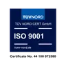 ISO 9001 certification mark — held by SAWO, Finland